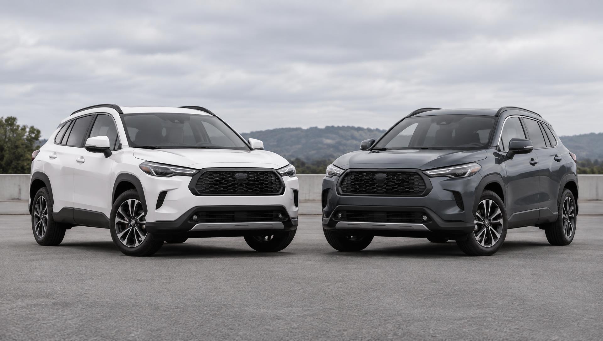 Two SUVs side by side for comparison